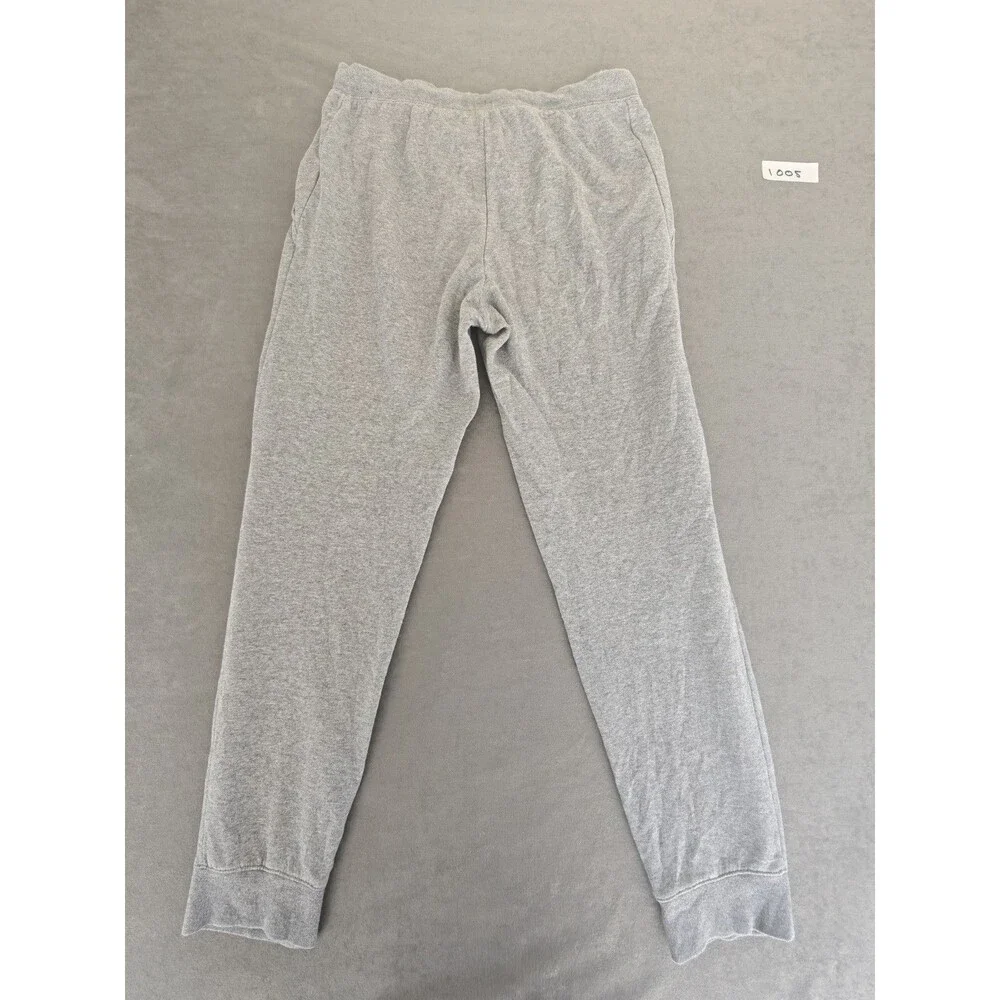 Nike Gray Fleece Jogger Sweatpants Size XL Drawstring Athletic Lounge Pants